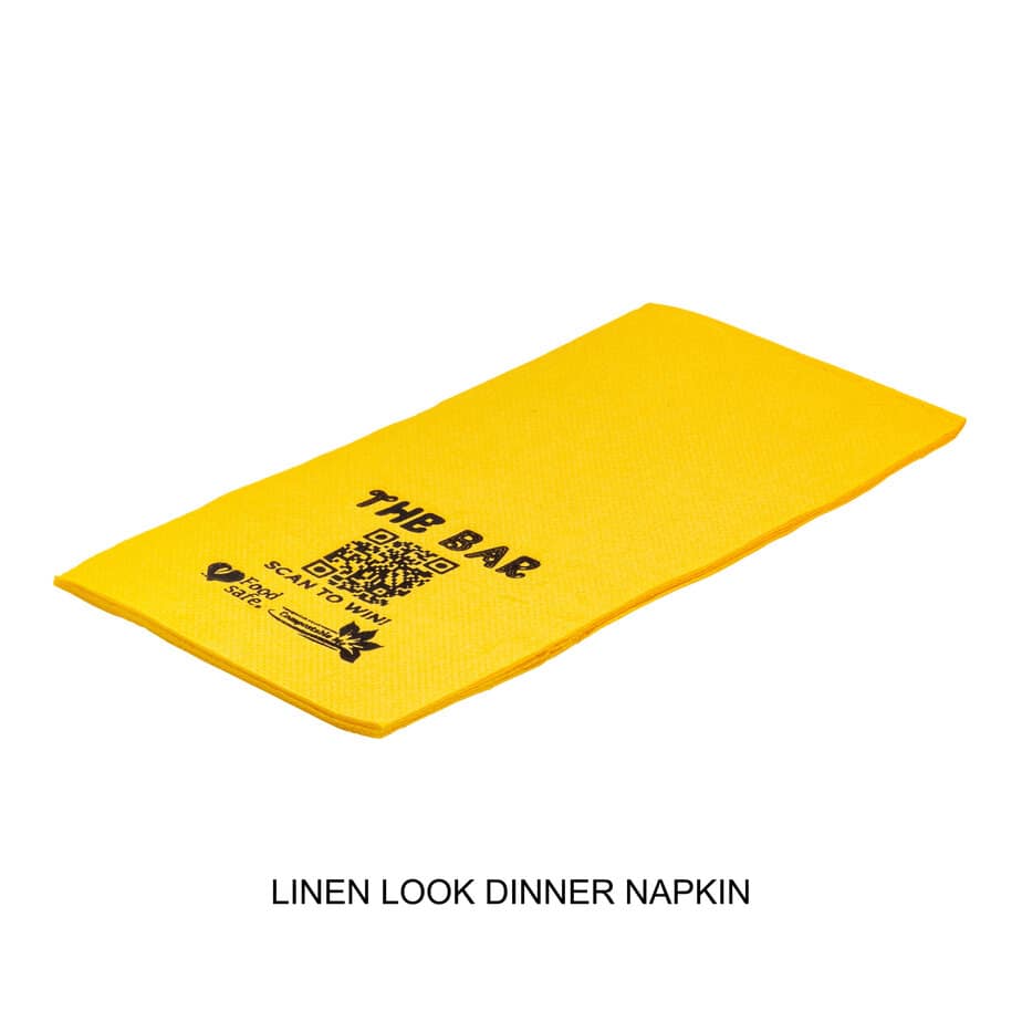 Linen Look Dinner Napkin-Side